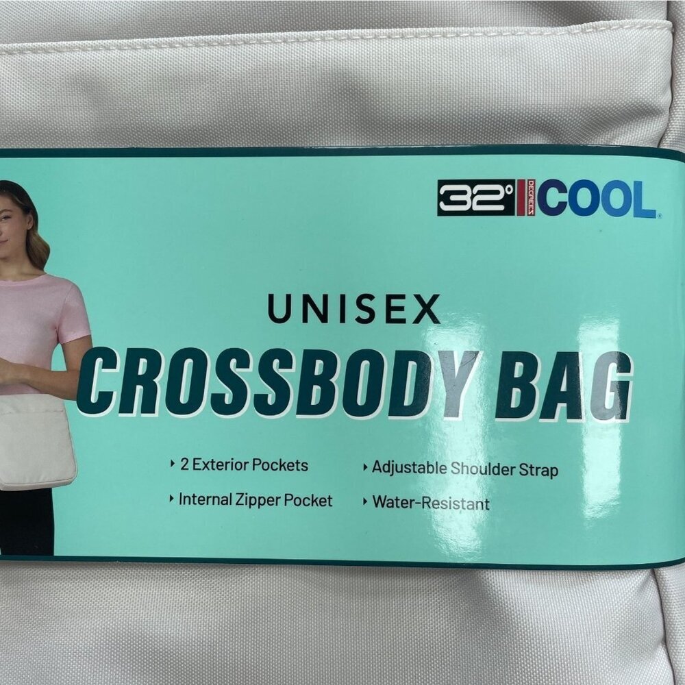NEW 32 Degrees Cool Unisex Water-Resistant Crossbody Bag With Adjustable Strap - Picture 4 of 7